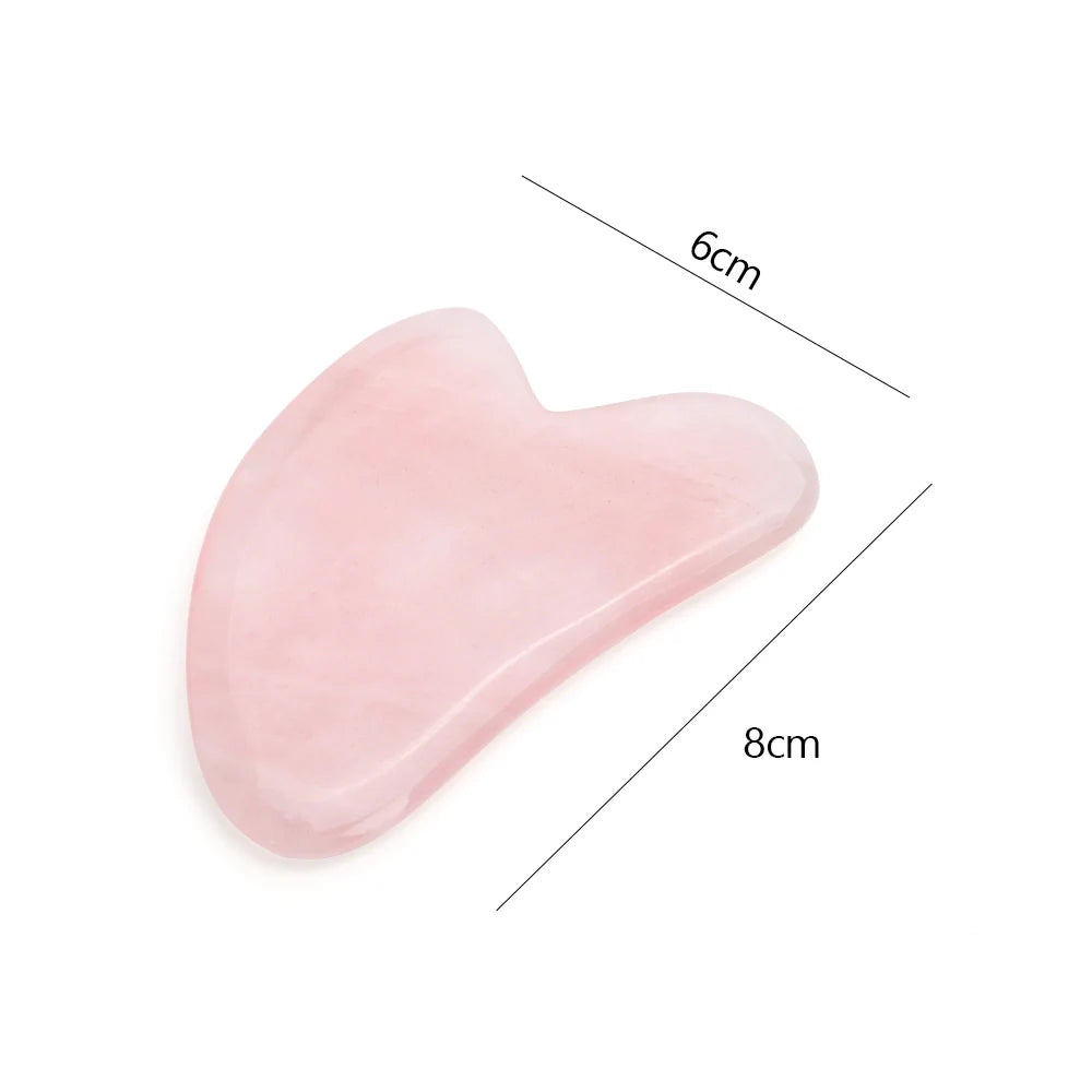 Authentic Natural Gua Sha – 100% Genuine Rose Quartz for Face Sculpting and Glow