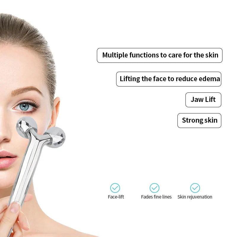 360° Rolling Massage Tool – Sculpt & Contour Face, Neck & Body for Skin Tightening & Slimming.