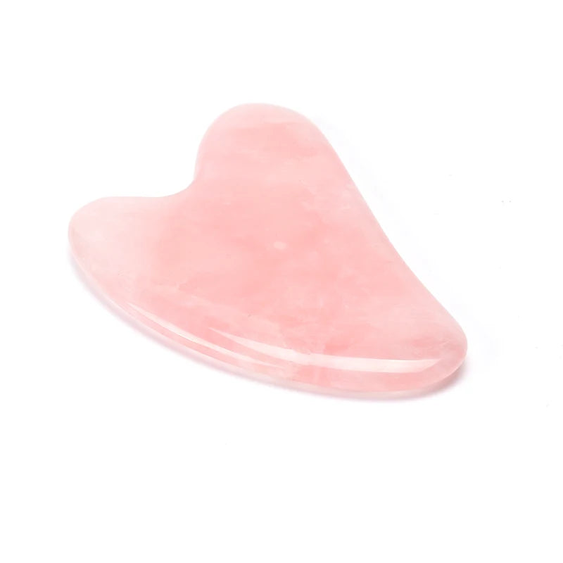 Authentic Natural Gua Sha – 100% Genuine Rose Quartz for Face Sculpting and Glow