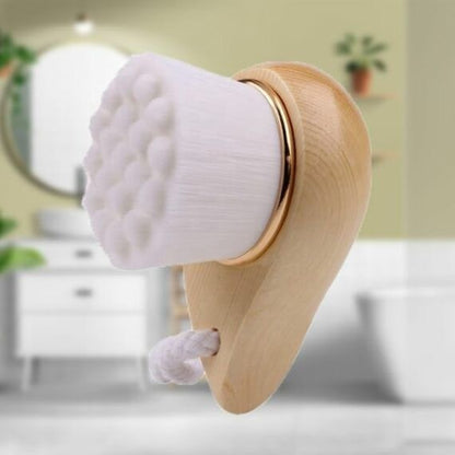Bamboo Facial Cleansing Brush – Eco-Friendly Exfoliating Brush for Deep Pore Cleaning