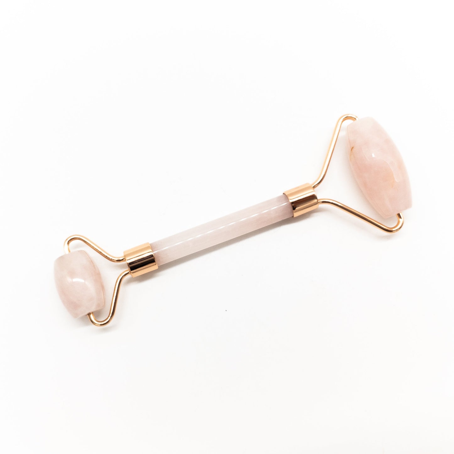 Luxury Rose Quartz Facial Roller – 100% Natural Crystal for Sculpting and Glow