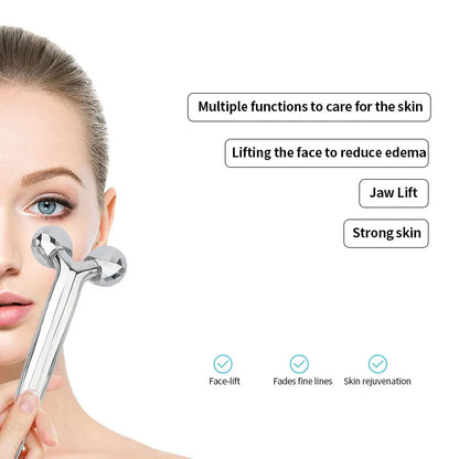 360° Rolling Massage Tool – Sculpt & Contour Face, Neck & Body for Skin Tightening & Slimming.