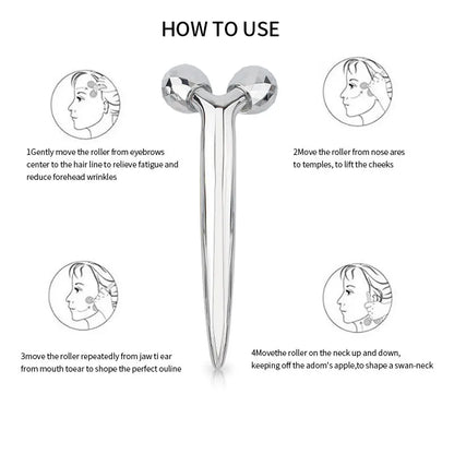 360° Rolling Massage Tool – Sculpt & Contour Face, Neck & Body for Skin Tightening & Slimming.